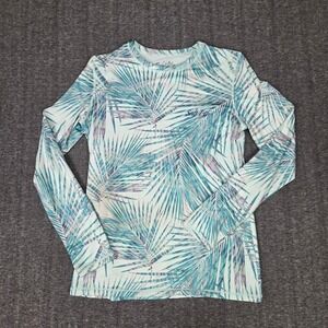 Salt Life Mens Long Sleeve Rash Guard Palm Leaf Print Sun Shirt Fishing